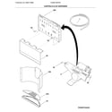 Electrolux E23BC79SPS5 controls & ice dispenser diagram
