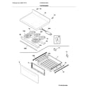 Frigidaire FCRE305CAWA top/drawer diagram
