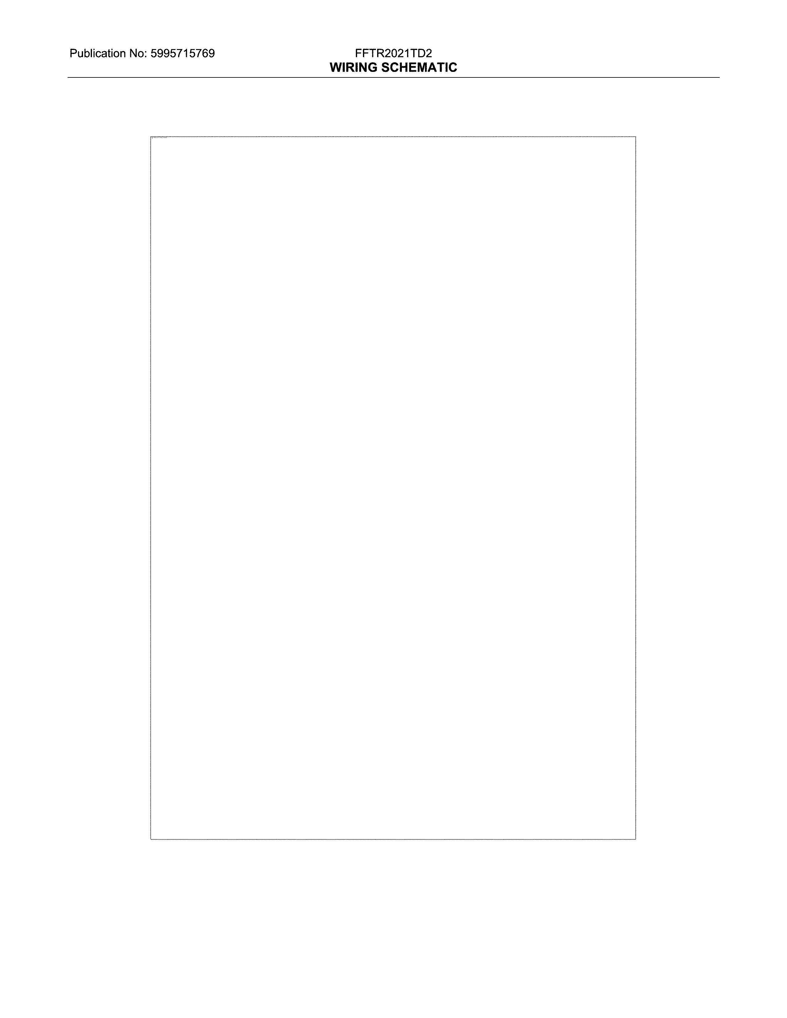 Frigidaire FFTR2021TD2 wiring schematic diagram