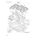 Frigidaire FGGC3047QBF main top diagram