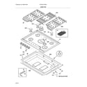 Frigidaire FPGC3077RSG cook top diagram