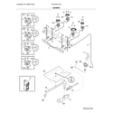 Frigidaire FFGF3051TSA burner diagram