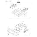 Frigidaire FFGF3051TSA top/drawer diagram