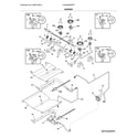 Frigidaire FGGS3065PFP burner diagram