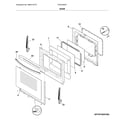 Frigidaire FFGF3054TWE door diagram