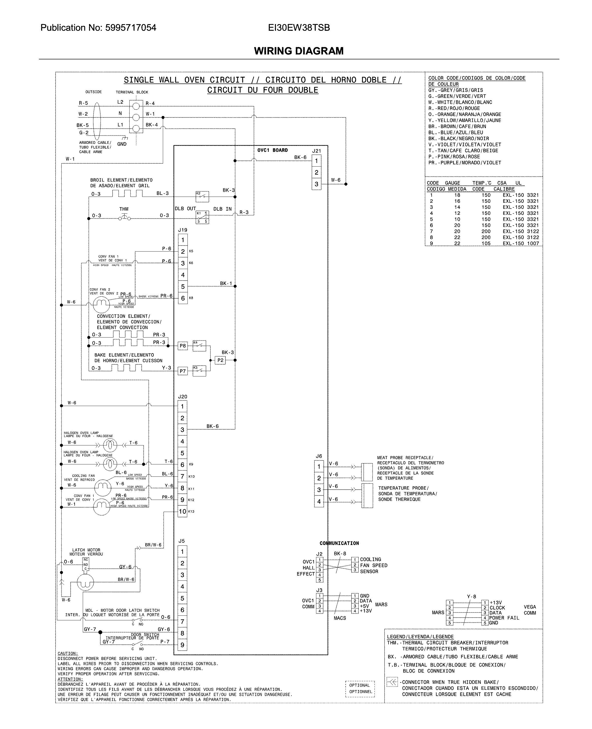 Electrolux EI30EW38TSB wiring diagram diagram