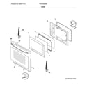 Frigidaire FFEF3052TBD door diagram