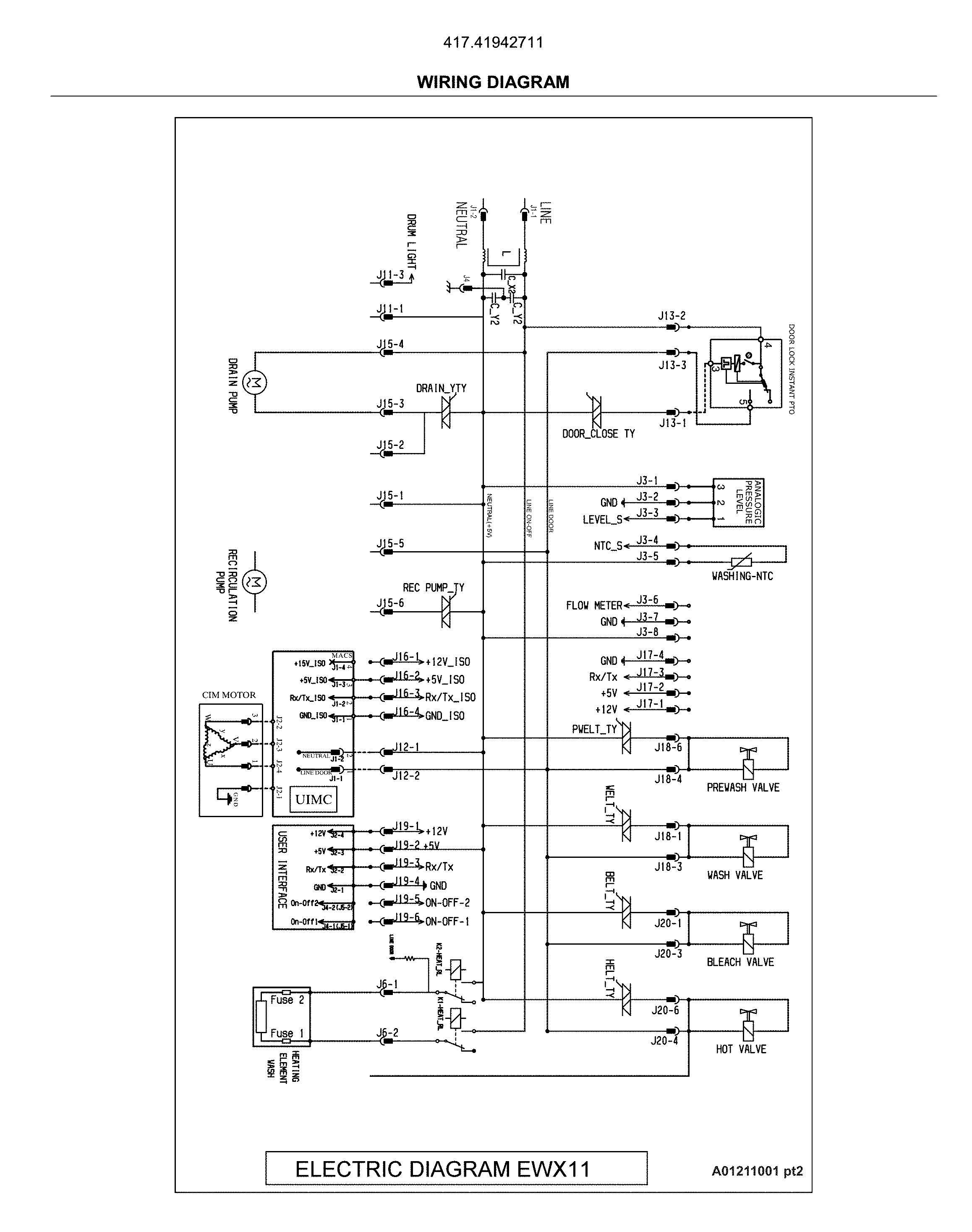 Kenmore 41741942711 wiring diagram diagram