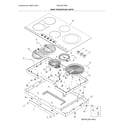 Frigidaire FPEC3677RFB main top/surface units diagram