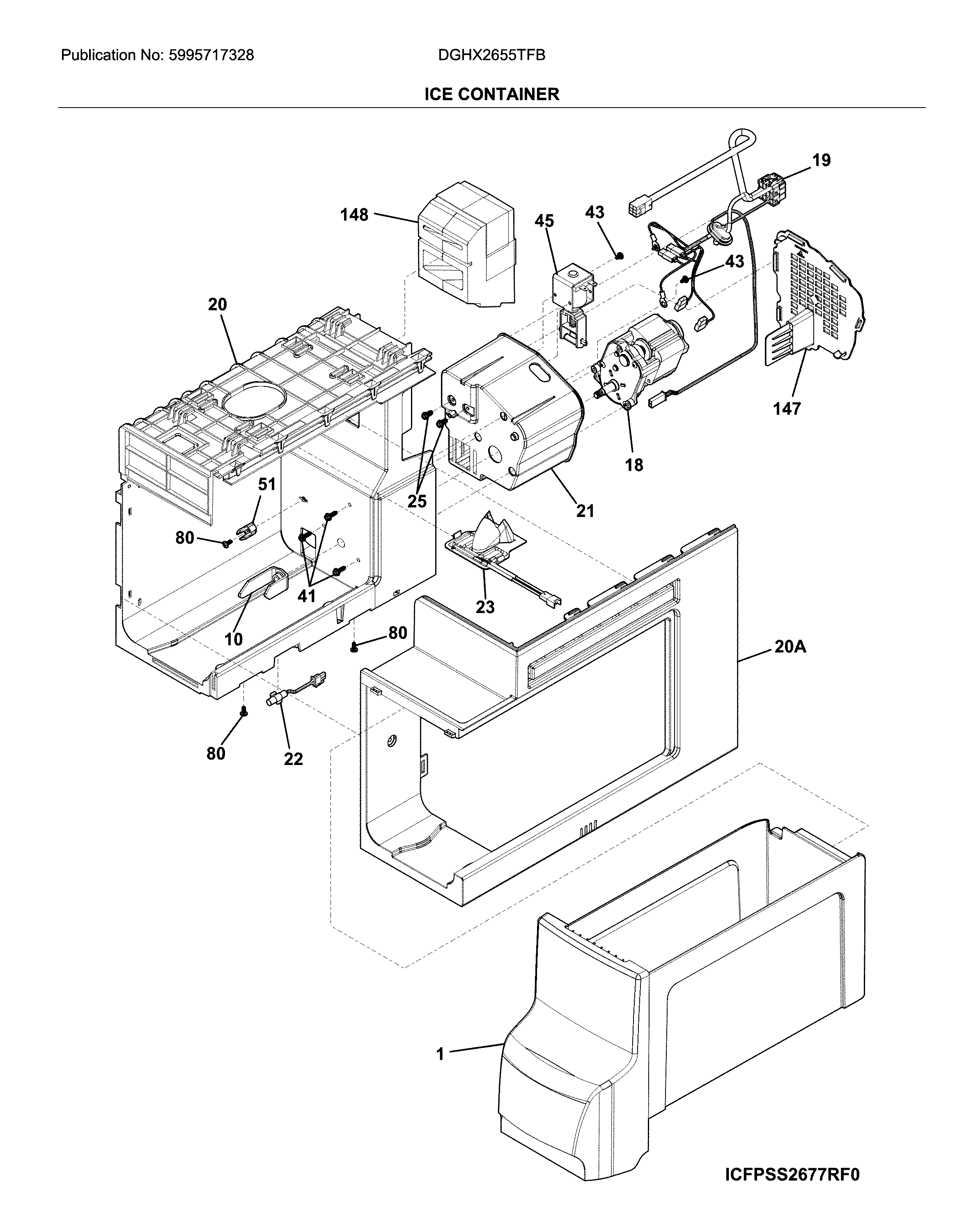 Frigidaire DGHX2655TFB container diagram