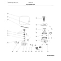 Frigidaire FDB2410HIC3B motor and pump diagram