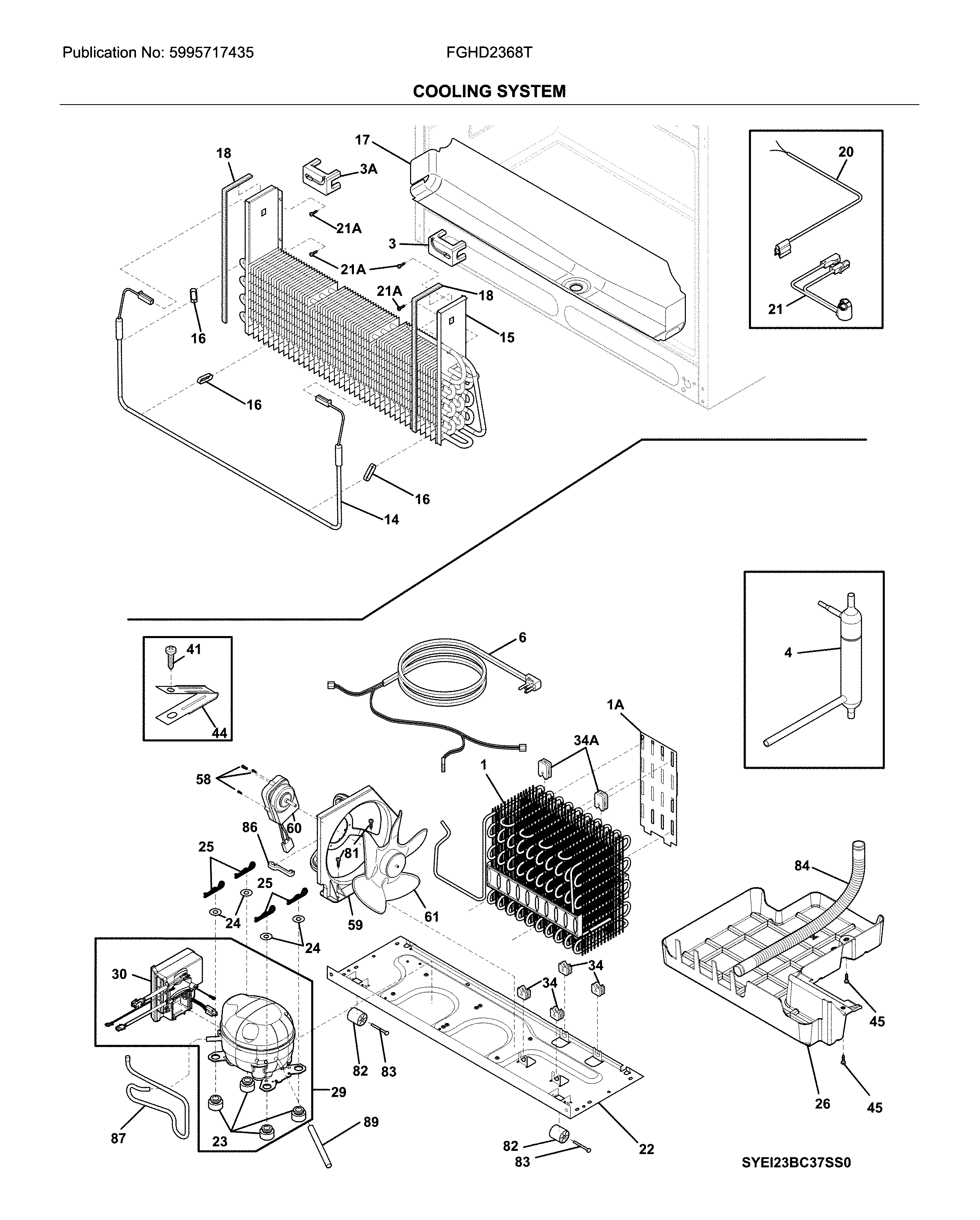 Frigidaire FGHD2368TD7 system diagram
