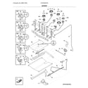 Frigidaire LFGF3054TFE burner diagram