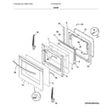 Frigidaire LFGF3054TFE door diagram