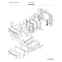 Frigidaire FFGW2416USA door/drawer diagram