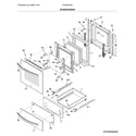 Frigidaire FFGW2416UBA door/drawer diagram