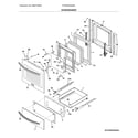 Frigidaire FFGW2425QSC door/drawer diagram