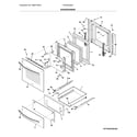 Frigidaire FFGW2426UWA door/drawer diagram