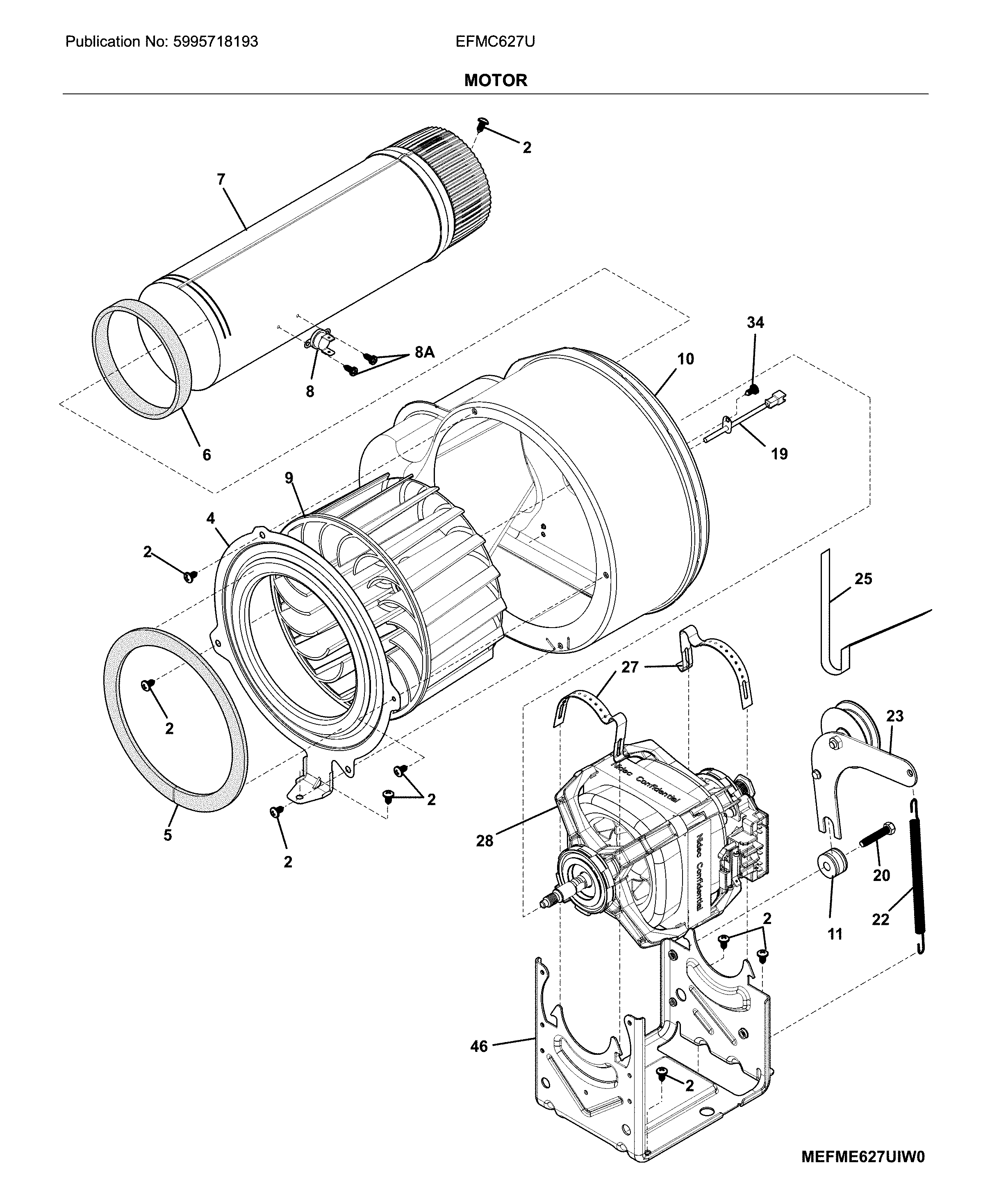 Electrolux EFMC627UIW1 motor diagram