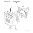 Frigidaire GCRE3060AFA door diagram