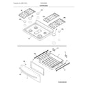 Frigidaire GCRG3038ADA top/drawer diagram