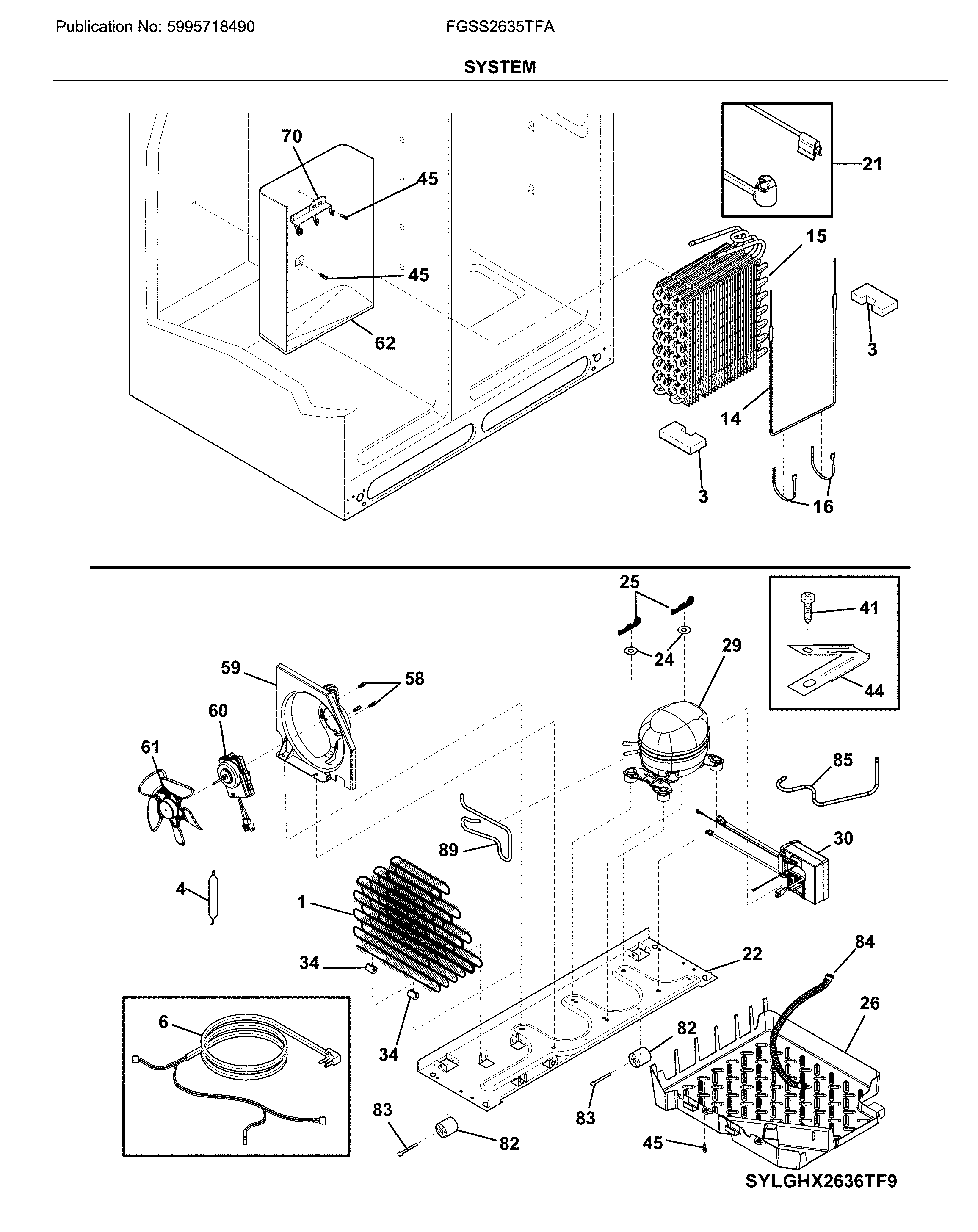 Frigidaire FGSS2635TFA system diagram