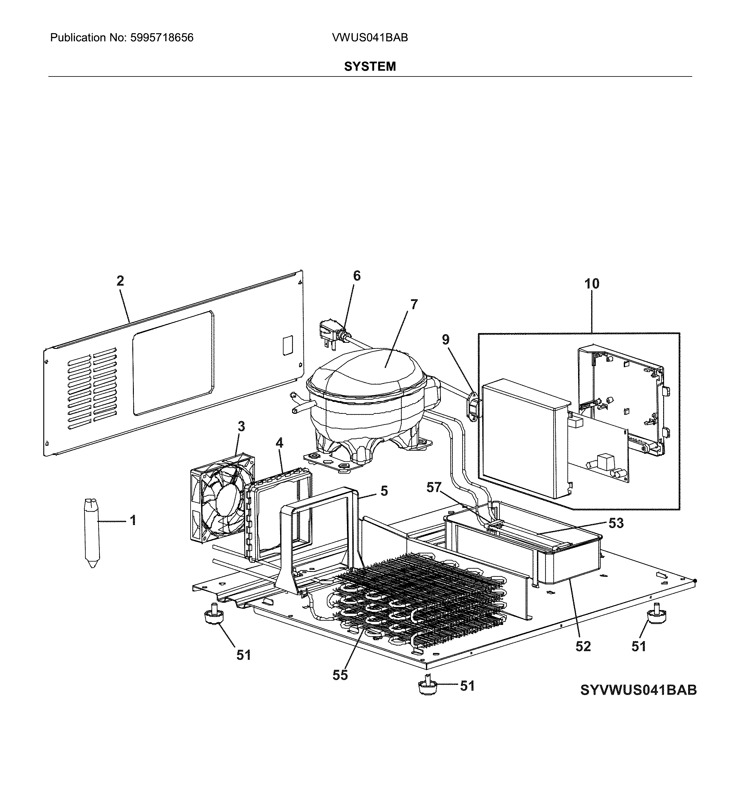 Vintec VWUS041BAB system diagram