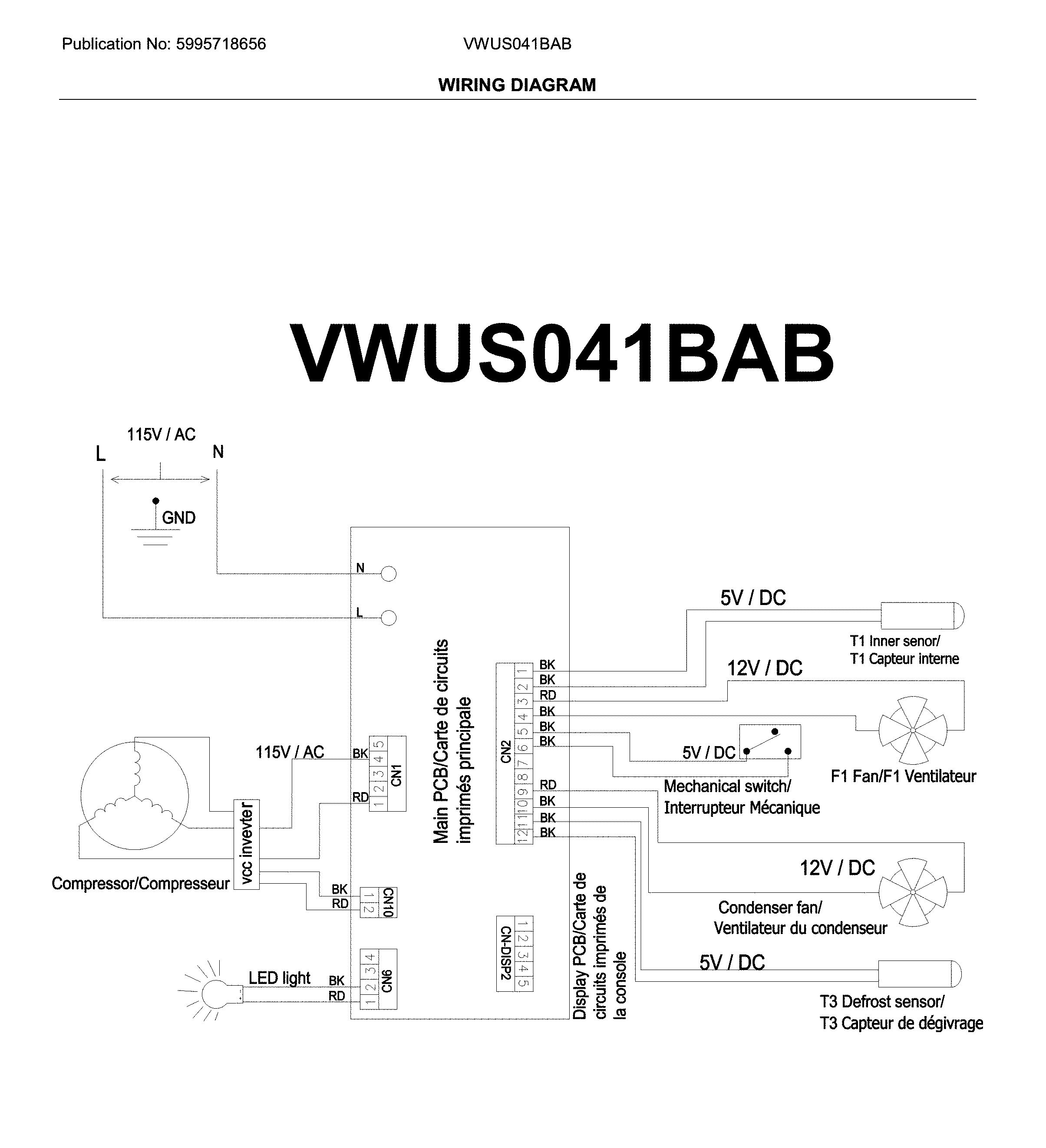 Vintec VWUS041BAB wiring diagram diagram