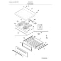 Frigidaire LFEF3054TFJ top/drawer diagram