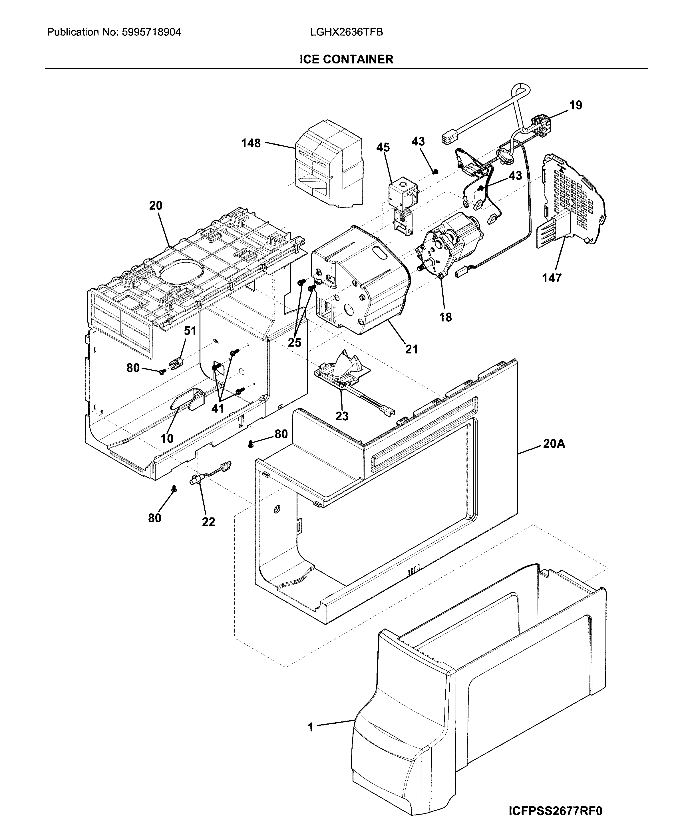 Frigidaire LGHX2636TFB container diagram