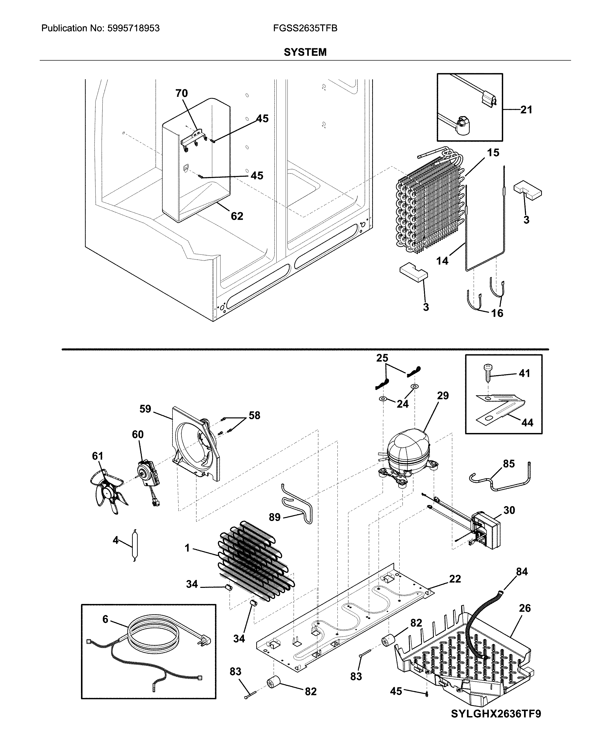 Frigidaire FGSS2635TFB system diagram