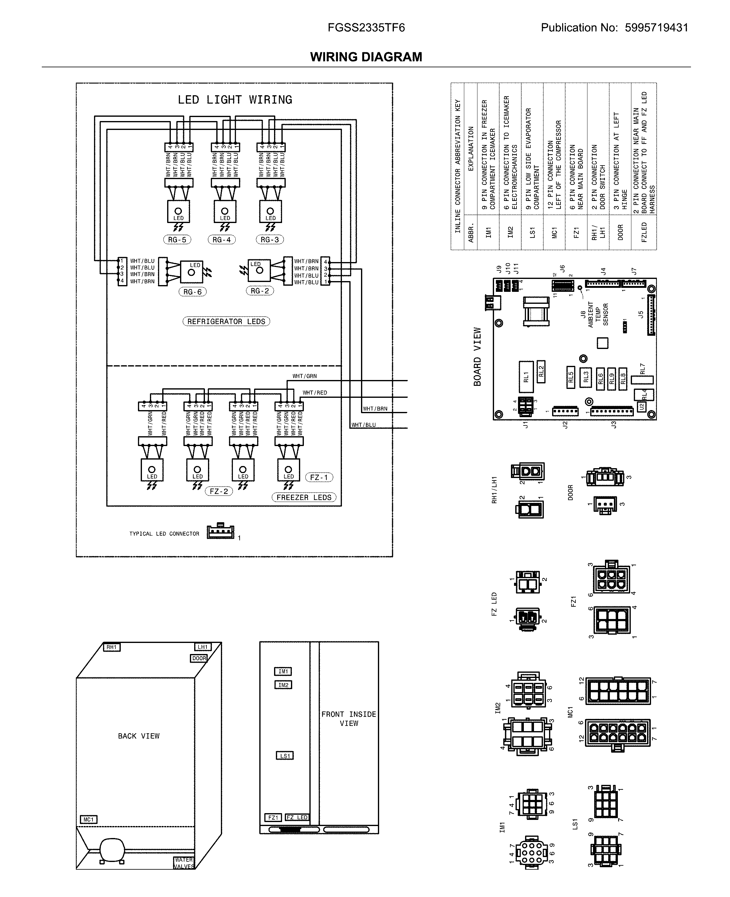Frigidaire FGSS2335TF6 wiring diagram diagram