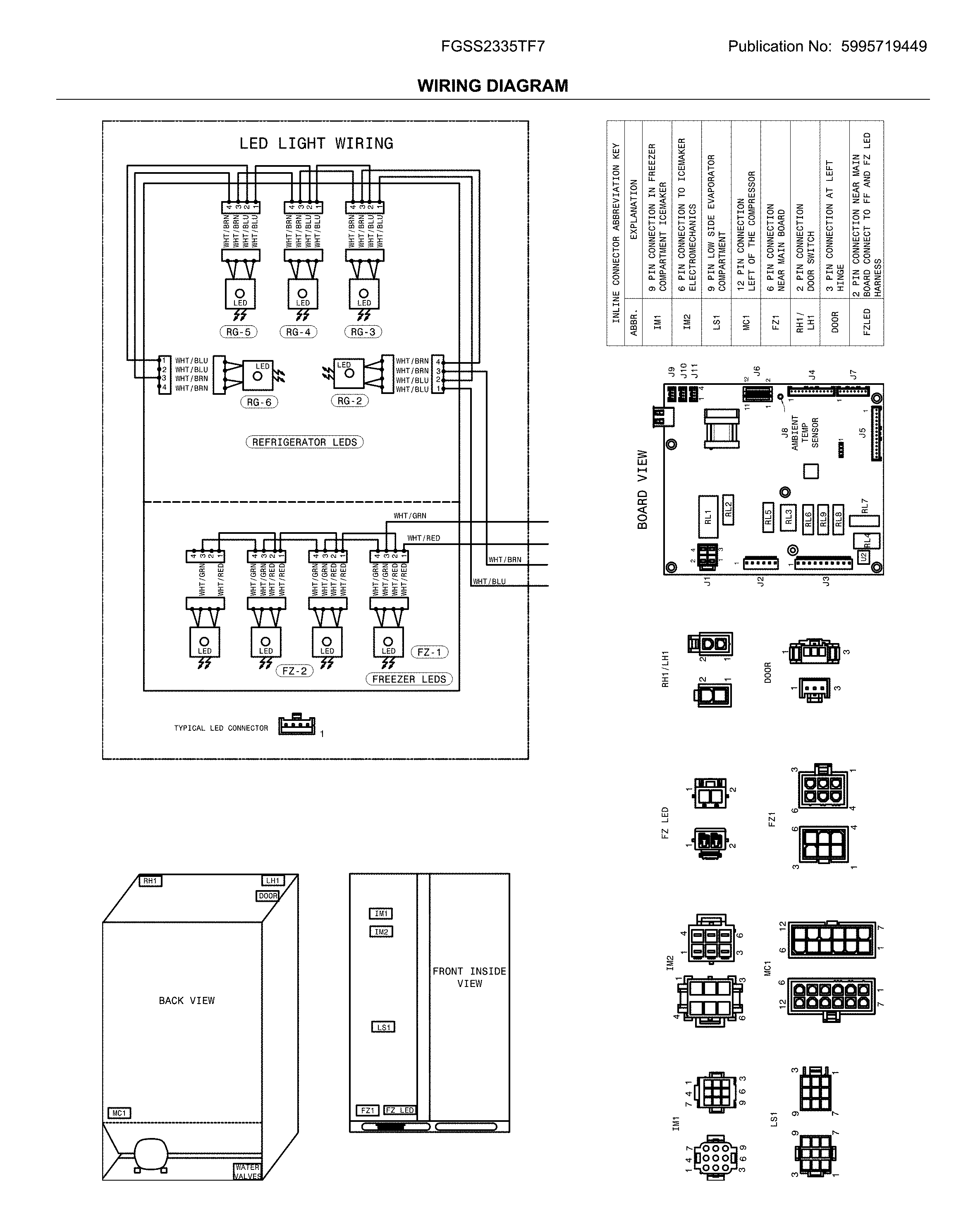 Frigidaire FGSS2335TF7 wiring diagram diagram