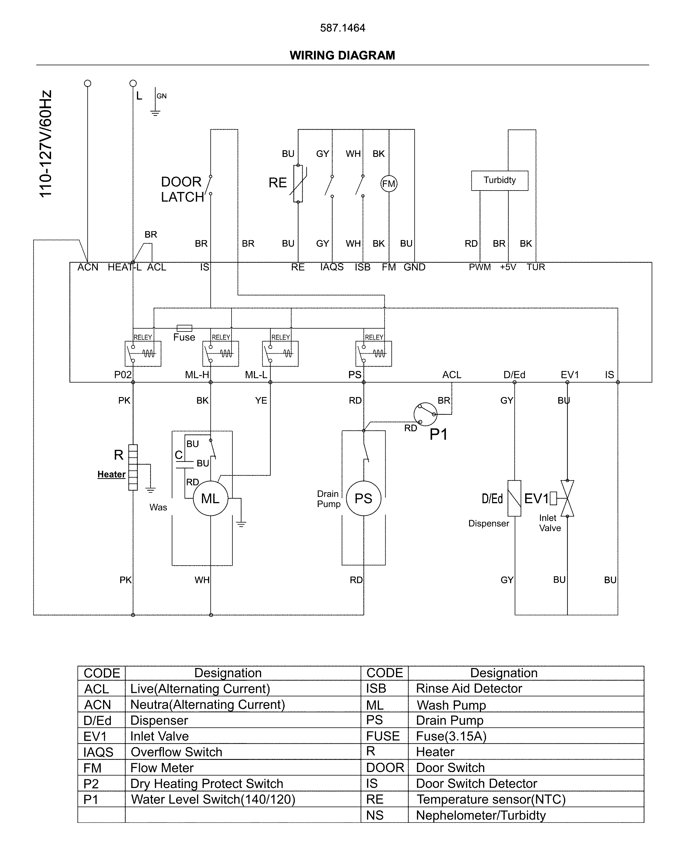 Kenmore 58714649J01B wiring diagram diagram
