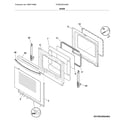 Frigidaire FCRE305CAWB door diagram