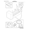 Frigidaire LGHD2369TF7 freezer ice maker diagram