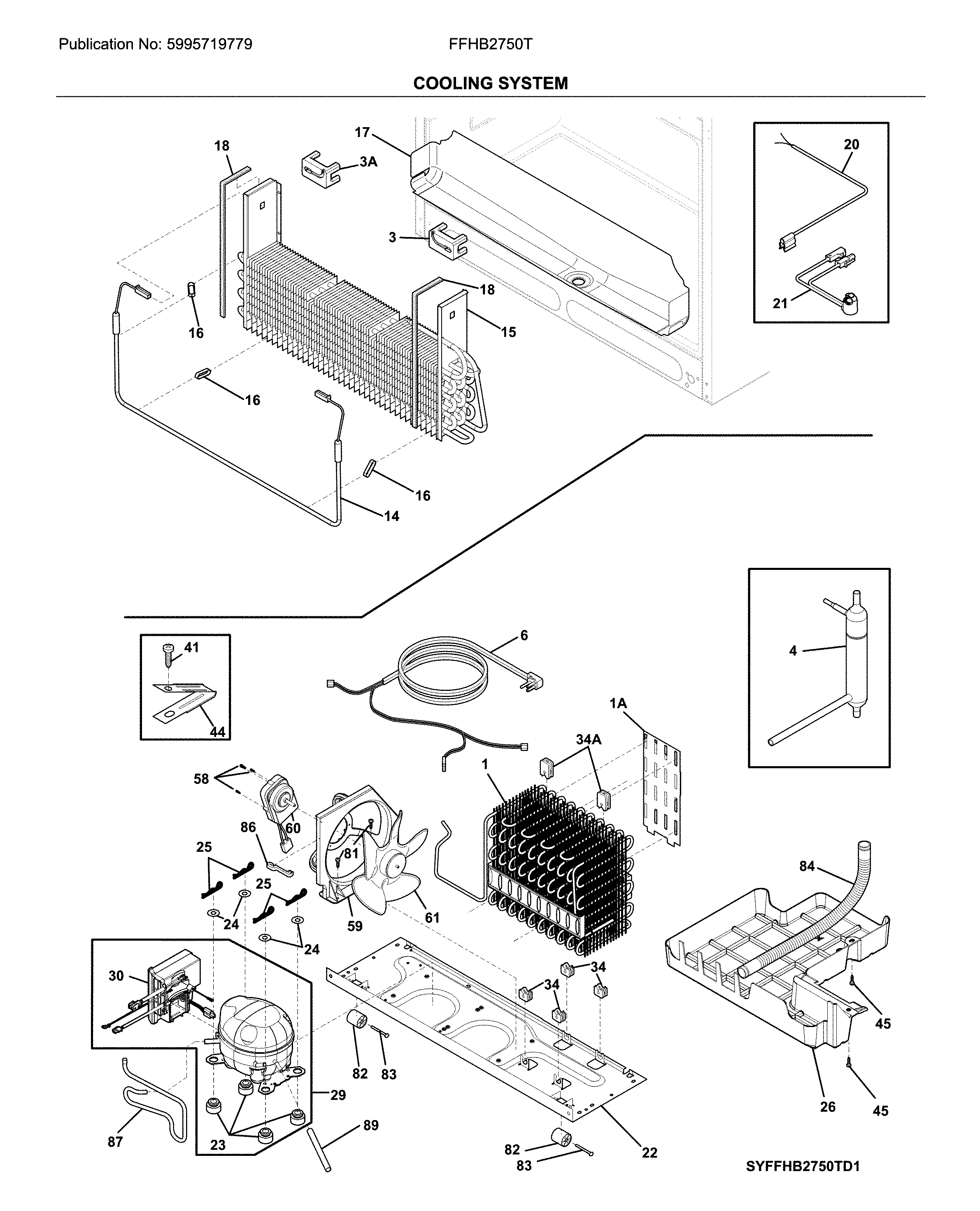 Frigidaire FFHB2750TE6 system diagram