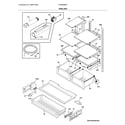 Frigidaire FGHB2868TP3 shelves diagram