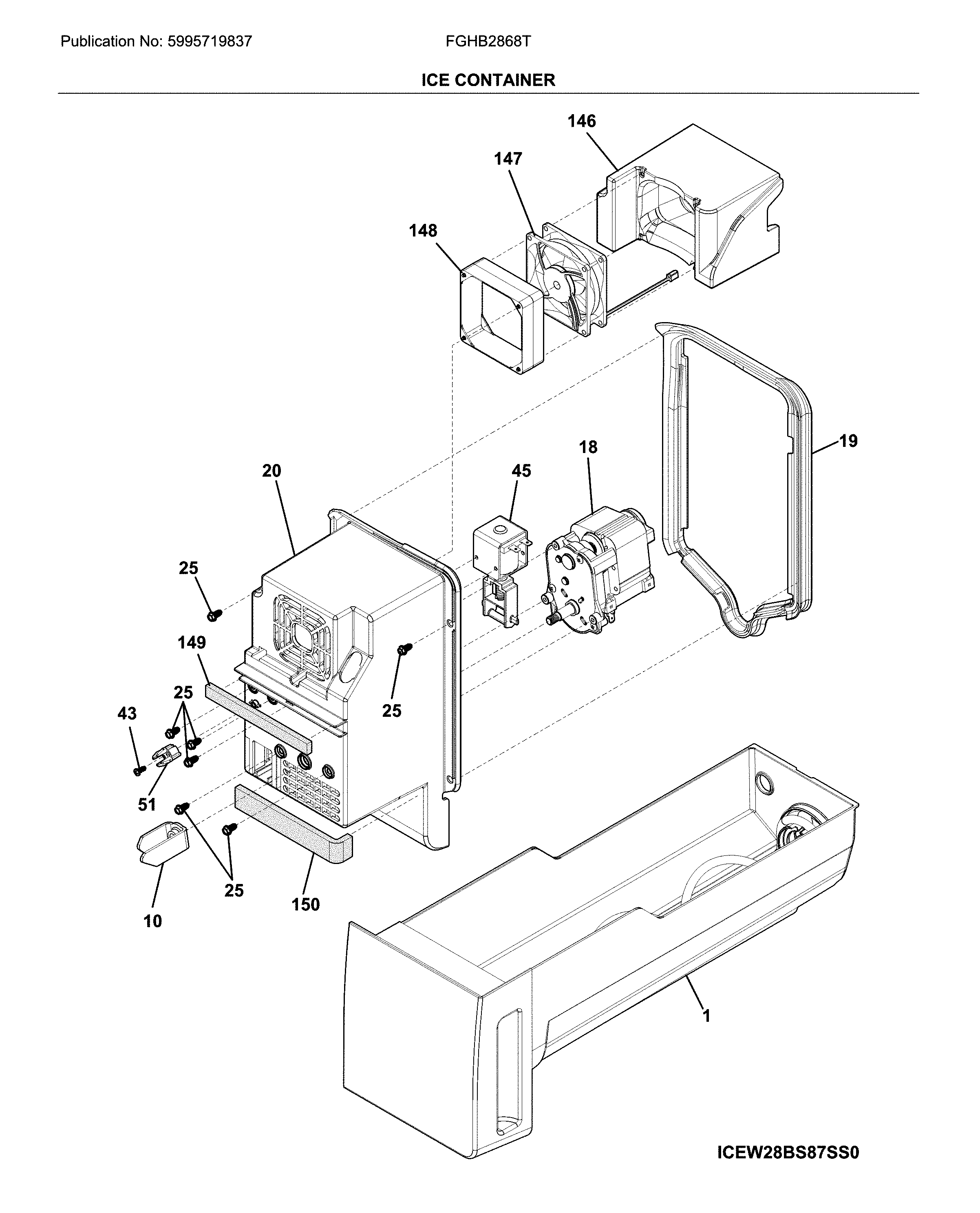 Frigidaire FGHB2868TE3 container diagram