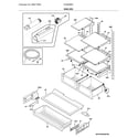 Frigidaire FGHB2868TD4 shelves diagram