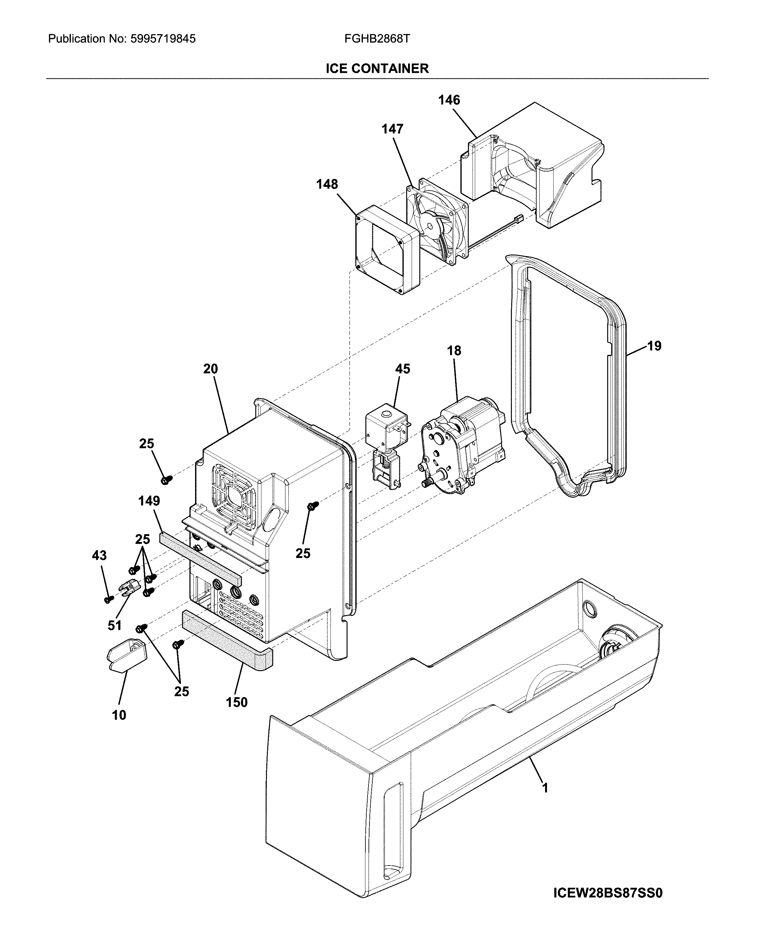 Frigidaire FGHB2868TE4 container diagram
