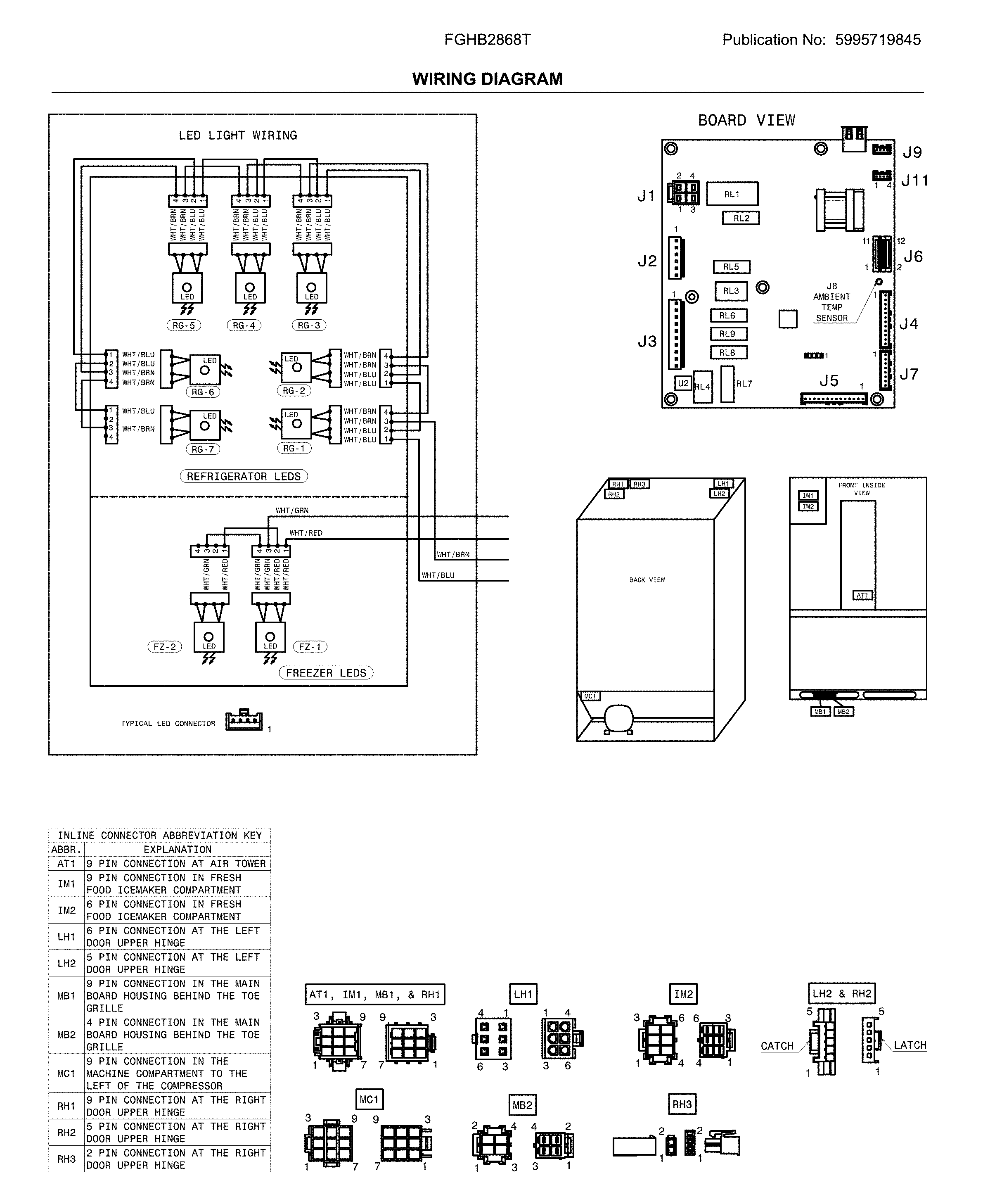 Frigidaire FGHB2868TE4 wiring digrams diagram