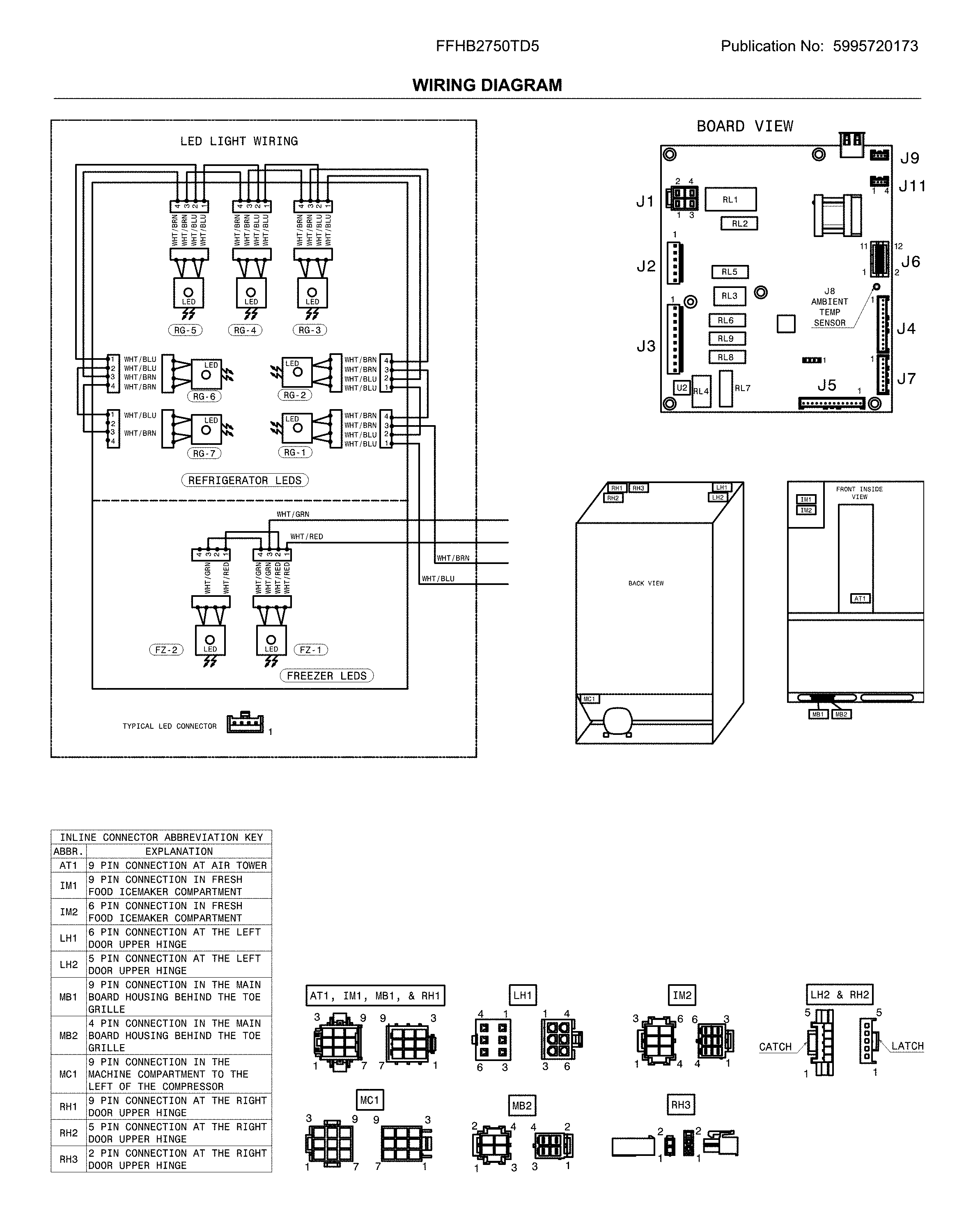 Frigidaire FFHB2750TD5 wiring diagram diagram