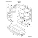 Frigidaire FPBG2278UF4 shelves diagram