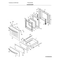 Frigidaire FFGW2426USB door diagram