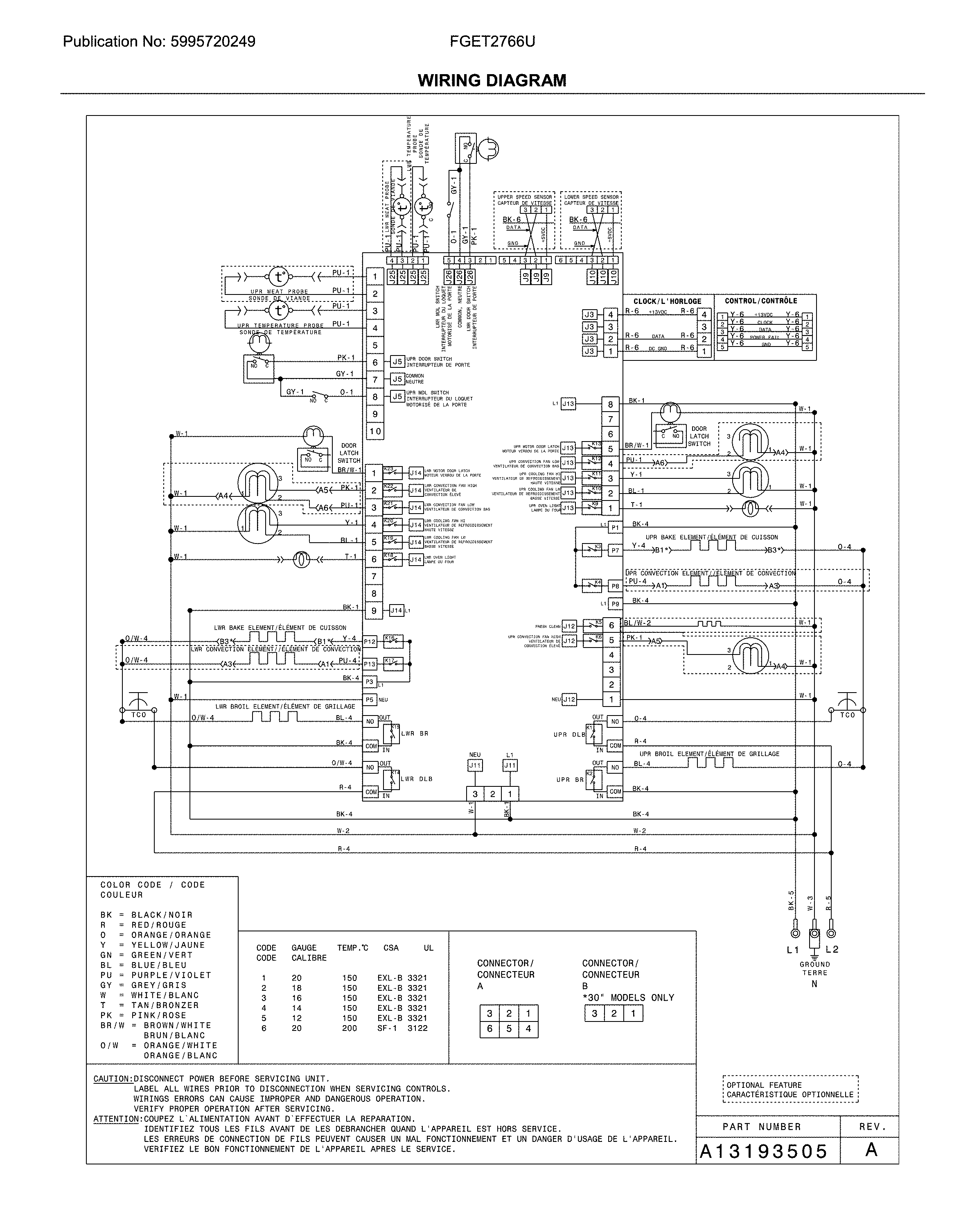 Frigidaire FGET2766UFC wiring diagram diagram