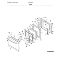 Frigidaire FGEW2766UFB door diagram