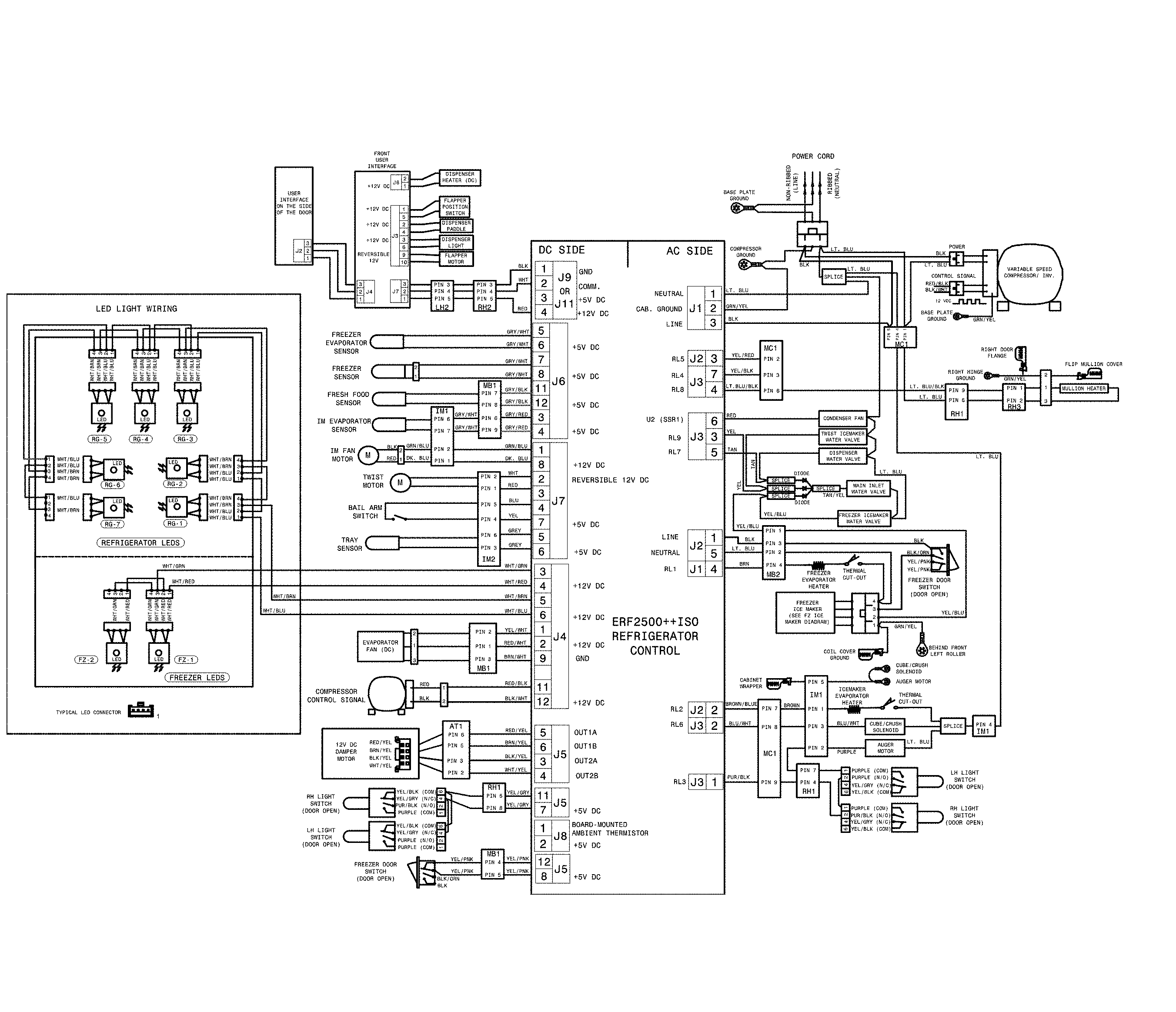 Frigidaire FPBS2778UF5 wiring schematic diagram