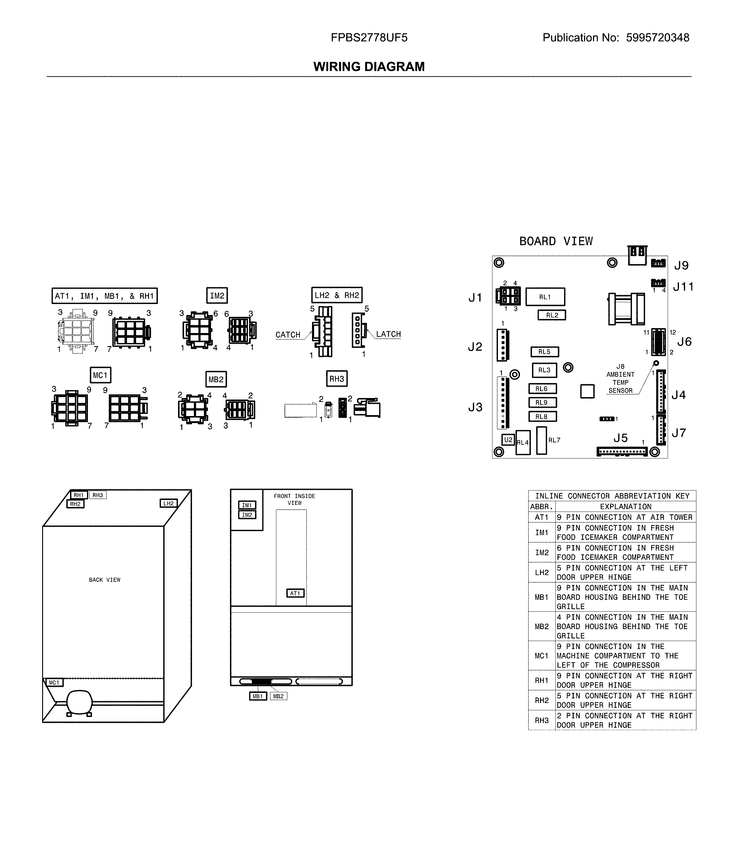 Frigidaire FPBS2778UF5 wiring diagram diagram