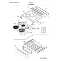 Frigidaire FFEH3054UBB top/drawer diagram